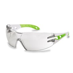 Защитные очки Uvex pheos s (slim fit) линза с прозрачным покрытием HC/AF, оправа белая/серая цена и информация | Защита головы | kaup24.ee