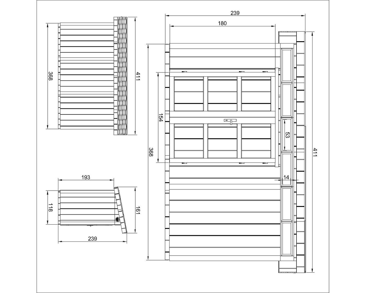 Aiamaja LP® SmartSide® M902A Tundra Grey värvikomplektiga hind ja info | Kuurid ja aiamajad | kaup24.ee