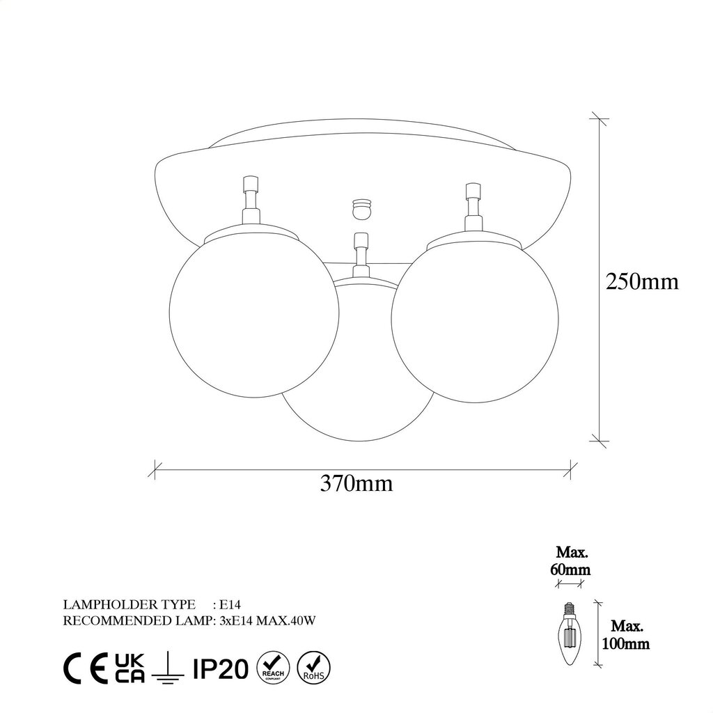 Opviq laevalgusti Well hind ja info | Laelambid | kaup24.ee