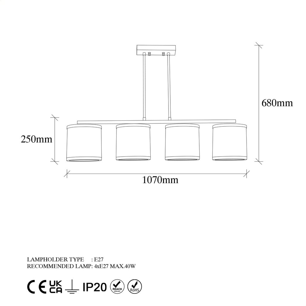 Opviq rippvalgusti Way hind ja info | Rippvalgustid | kaup24.ee