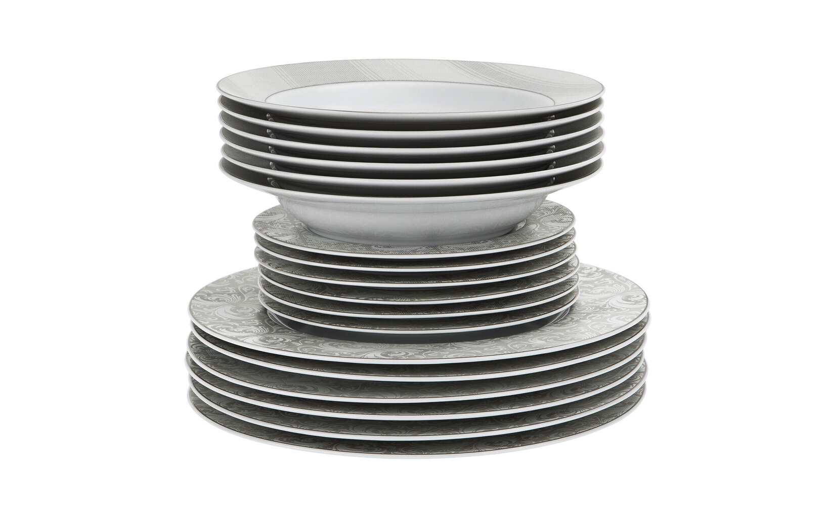 Õhtusöögikomplekt 6/18 Atlanta Silver цена и информация | Lauanõud ja kööginõud | kaup24.ee