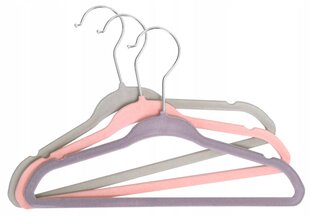 Mitmevärvilised veluurist riidepuud, 15 tk цена и информация | Вешалки и мешки для одежды | kaup24.ee