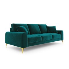 Четырехместный диван Velvet Larnite, 237x102x90 см, темно-зеленый цена и информация | Диваны | kaup24.ee