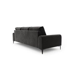 Трехместный диван Velvet Larnite, 222x102x90 см, темно-серый цвет цена и информация | Диваны | kaup24.ee