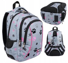 Рюкзак школьный для девочки 1-3 класса, серо-розовый цена и информация | Школьные рюкзаки, спортивные сумки | kaup24.ee
