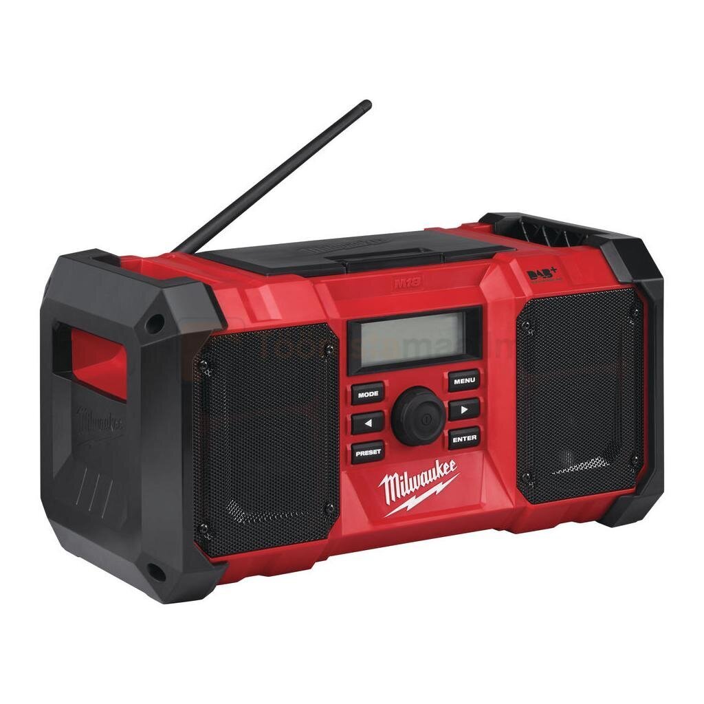 Raadio Milwaukee M18 JSR DAB+, ilma aku ja laadijata цена и информация | Raadiod ja äratuskellad | kaup24.ee