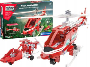 Konstruktor Laboratory of Mechanics Clementoni, Rescue helicopter, 160 osa hind ja info | Arendavad mänguasjad | kaup24.ee