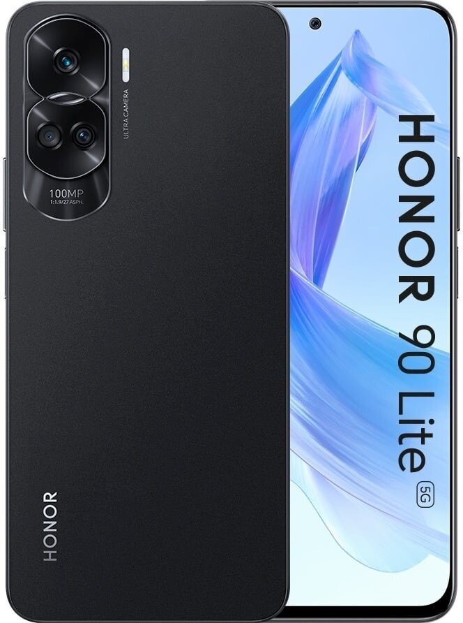 Honor 90 Lite 5G 8/256GB 5109ASWC Midnight Black цена и информация | Telefonid | kaup24.ee