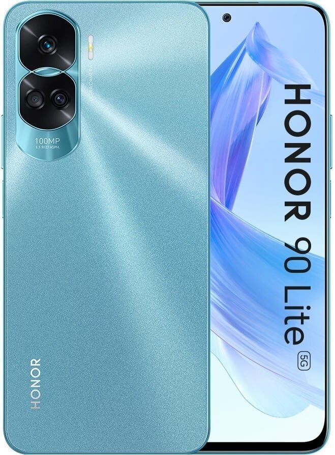 Honor 90 Lite 5G 8/256GB 5109ASWE Cyan Lake hind ja info | Telefonid | kaup24.ee