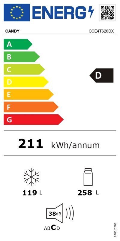 Candy CCE4T620DX hind ja info | Külmkapid | kaup24.ee