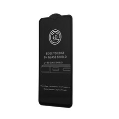 LCD kaitsev karastatud klaas 6D Samsung A145 A14 4G/A146 A14 5G, must hind ja info | Ekraani kaitsekiled | kaup24.ee