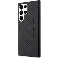 AMG AMHCP12MOSDBK iPhone 12|12 Pro 6,1" czarny|black hardcase Leather Curved Lines цена и информация | Чехлы для телефонов | kaup24.ee