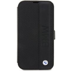 Etui BMW BMBKP14X22RDPK iPhone 14 Pro Max 6,7" czarny|black bookcase Leather Textured&Stripe цена и информация | Чехлы для телефонов | kaup24.ee