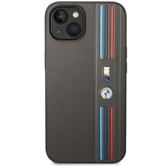 Etui BMW BMHCP14M22PPMA iPhone 14 Plus 6,7" szary|grey Tricolor M Collection цена и информация | Чехлы для телефонов | kaup24.ee