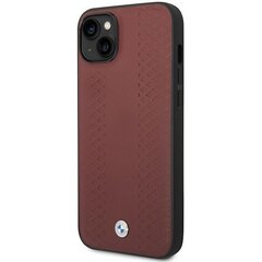 Etui BMW BMHCP14S22RFGR iPhone 14 6,1" burgundowy|burgundy Leather Diamond Pattern цена и информация | Чехлы для телефонов | kaup24.ee