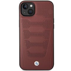 Etui BMW BMHCP14S22RPSR iPhone 14 6,1" burgundowy|burgundy Leather Seats Pattern цена и информация | Чехлы для телефонов | kaup24.ee