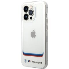 Etui BMW BMHCP14X22HMCH iPhone 14 Pro Max 6,7" biały|white Transparent Center цена и информация | Чехлы для телефонов | kaup24.ee