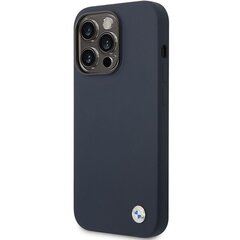 Etui BMW BMHCP14XSILNA iPhone 14 Pro Max 6,7" granatowy|navy Silicone Metal Logo цена и информация | Чехлы для телефонов | kaup24.ee