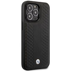 Etui BMW BMHMP14L22RFGK iPhone 14 Pro 6,1" czarny|black Leather Diamond Pattern MagSafe цена и информация | Чехлы для телефонов | kaup24.ee