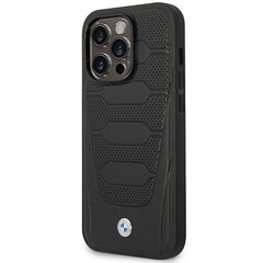 Etui BMW BMHMP14L22RPSK iPhone 14 Pro 6,1" czarny|black Leather Seats Pattern MagSafe цена и информация | Чехлы для телефонов | kaup24.ee