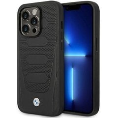 Etui BMW BMHMP14L22RPSK iPhone 14 Pro 6,1" czarny|black Leather Seats Pattern MagSafe цена и информация | Чехлы для телефонов | kaup24.ee