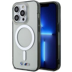 Etui BMW BMHMP14LHCRS iPhone 14 Pro 6.1" transparent hardcase Silver Ring MagSafe цена и информация | Чехлы для телефонов | kaup24.ee