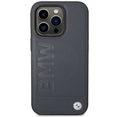 Etui BMW BMHMP14XSLLNA iPhone 14 Pro Max 6,7" granatowy|navy hardcase Leather Hot Stamp MagSafe цена и информация | Чехлы для телефонов | kaup24.ee