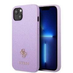 Guess GUHCP13MPS4MU iPhone 13 6,1" purpurowy|purple hardcase Saffiano 4G Small Metal Logo цена и информация | Чехлы для телефонов | kaup24.ee