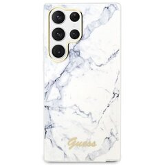 Guess GUHCS23LPCUMAH S23 Ultra S918 biały|white hardcase Marble цена и информация | Чехлы для телефонов | kaup24.ee