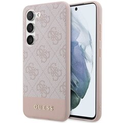 Guess GUHCS23MG4GLPI S23+ S916 różowy|pink hard case 4G Stripe Collection цена и информация | Чехлы для телефонов | kaup24.ee