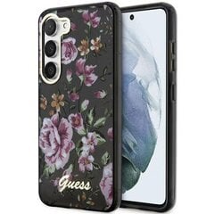 Guess GUHCS23MHCFWSK S23+ S916 czarny|black hardcase Flower Collection цена и информация | Чехлы для телефонов | kaup24.ee