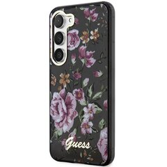 Guess GUHCS23MHCFWSK S23+ S916 czarny|black hardcase Flower Collection цена и информация | Чехлы для телефонов | kaup24.ee