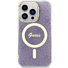 Guess GUHMP14LH4STU iPhone 14 Pro 6.1" purpurowy|purple hardcase 4G MagSafe цена и информация | Чехлы для телефонов | kaup24.ee