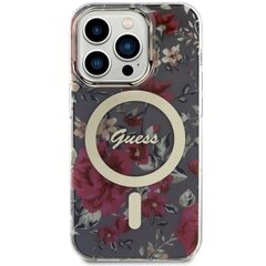 Guess GUHMP14LHCFWSA iPhone 14 Pro 6.1" zielony|khaki hardcase Flower MagSafe цена и информация | Чехлы для телефонов | kaup24.ee