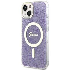 Guess GUHMP14MH4STU iPhone 14 Plus 6.7" purpurowy|purple hardcase 4G MagSafe цена и информация | Чехлы для телефонов | kaup24.ee