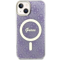 Guess GUHMP14MH4STU iPhone 14 Plus 6.7" purpurowy|purple hardcase 4G MagSafe цена и информация | Чехлы для телефонов | kaup24.ee
