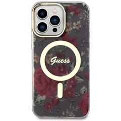 Guess GUHMP14XHCFWSA iPhone 14 Pro Max 6.7" zielony|khaki hardcase Flower MagSafe цена и информация | Чехлы для телефонов | kaup24.ee