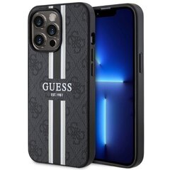 Guess GUHMP13LP4RPSK iPhone 13 Pro | 13 6,1" czarny|black hardcase 4G Printed Stripes MagSafe цена и информация | Чехлы для телефонов | kaup24.ee