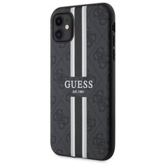 Guess GUHMP14XP4RPSK iPhone 14 Pro Max 6.7" czarny|black hardcase 4G Printed Stripes MagSafe цена и информация | Чехлы для телефонов | kaup24.ee