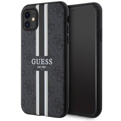 Guess GUHMP14XP4RPSK iPhone 14 Pro Max 6.7" czarny|black hardcase 4G Printed Stripes MagSafe цена и информация | Чехлы для телефонов | kaup24.ee