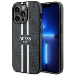 Guess GUHMP14LP4RPSK iPhone 14 Pro 6.1" czarny|black hardcase 4G Printed Stripes MagSafe цена и информация | Чехлы для телефонов | kaup24.ee