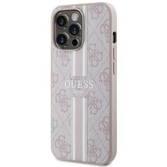 Guess GUHMP13LP4RPSP iPhone 13 Pro | 13 6,1" różowy|pink hardcase 4G Printed Stripes MagSafe цена и информация | Чехлы для телефонов | kaup24.ee