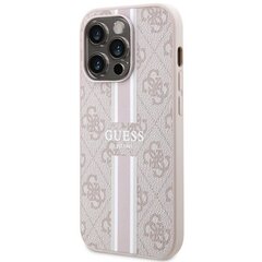 Guess GUHMP14LP4RPSP iPhone 14 Pro 6.1" różowy|pink hardcase 4G Printed Stripes MagSafe цена и информация | Чехлы для телефонов | kaup24.ee