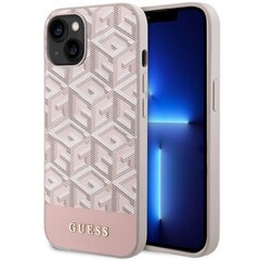 Guess GUHMP14XP4RPSP iPhone 14 Pro Max 6,7" różowy|pink hardcase 4G Printed Stripes MagSafe цена и информация | Чехлы для телефонов | kaup24.ee