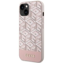 Guess GUHMP14XP4RPSP iPhone 14 Pro Max 6,7" różowy|pink hardcase 4G Printed Stripes MagSafe цена и информация | Чехлы для телефонов | kaup24.ee