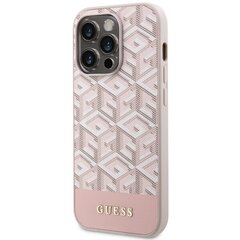 Guess GUHMP14XHGCFSEP iPhone 14 Pro Max 6,7" różowy|pink hard case GCube Stripes MagSafe цена и информация | Чехлы для телефонов | kaup24.ee