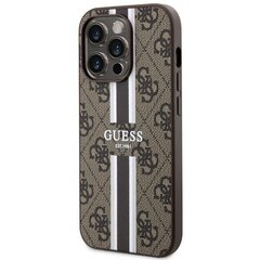 Guess GUHMP14XP4RPSW iPhone 14 Pro Max 6.7" brązowy|brown hardcase 4G Printed Stripes MagSafe цена и информация | Чехлы для телефонов | kaup24.ee