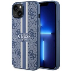 Guess GUHMP14MP4RPSB iPhone 14 Plus 6,7" niebieski|blue hardcase 4G Printed Stripes MagSafe цена и информация | Чехлы для телефонов | kaup24.ee