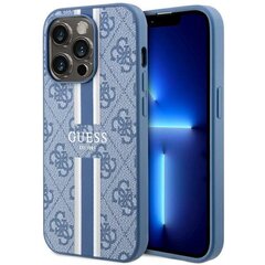 Guess GUHMP14XP4RPSB iPhone 14 Pro Max 6.7" niebieski|blue hardcase 4G Printed Stripes MagSafe цена и информация | Чехлы для телефонов | kaup24.ee