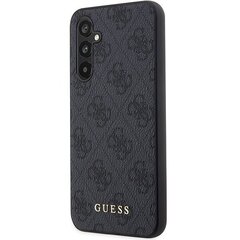 Guess GUHCSA54G4GFGR A54 5G A546 szary|grey hard case 4G Metal Gold Logo цена и информация | Чехлы для телефонов | kaup24.ee